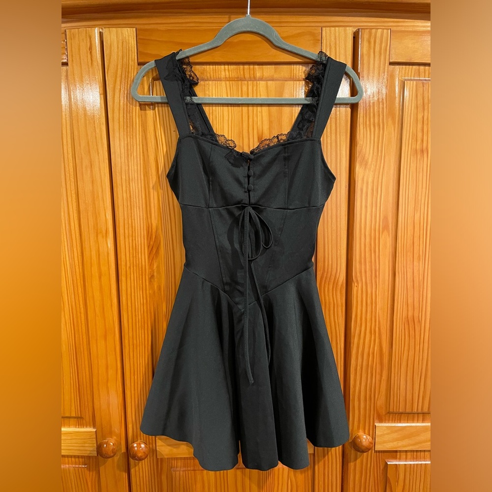New, never worn black mini dress